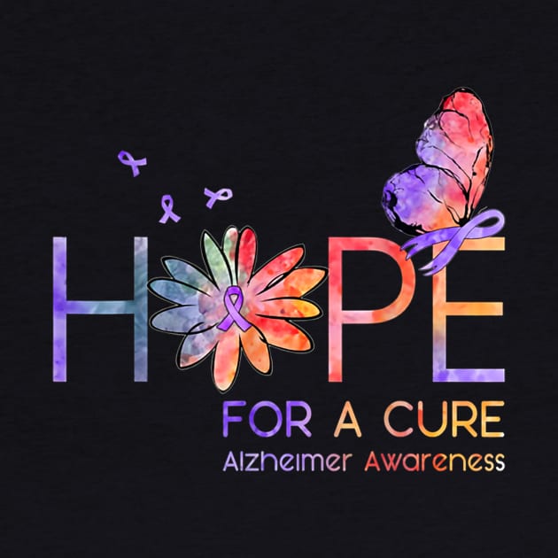 Hope For A Cure Alzheimer Awareness Flower by jordanfaulkner02